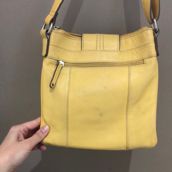 Bags Yellow Leather Crossbody Bag Poshmark